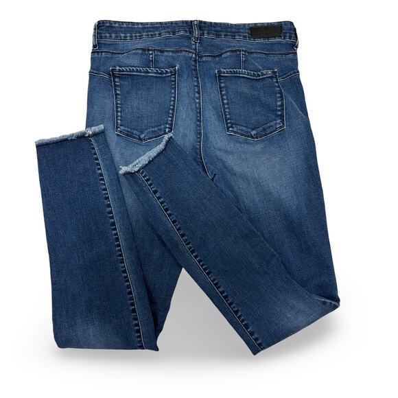 ARMANI EXCHANGE A|X J69 Super Skinny Lift Up Raw Hem Denim Jeans Women's Size 31 - Picture 2 of 6